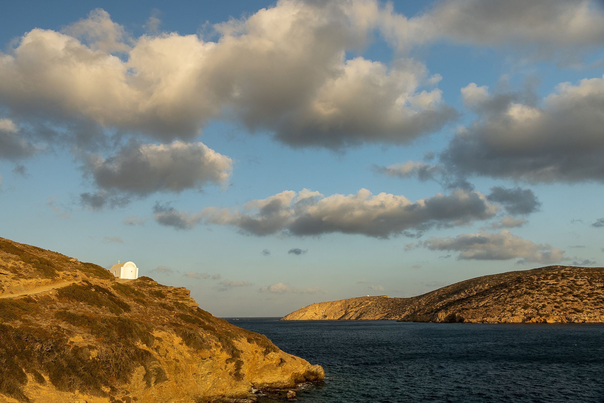 Kleine Kapelle in Katápola, Greece