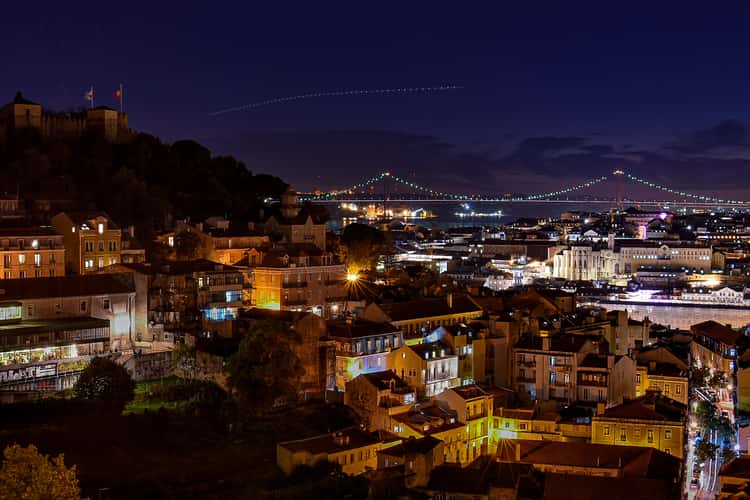 Lisbon night view