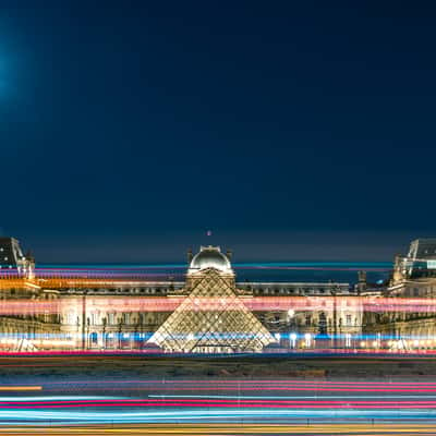 Long Time Exposure Shot, Louvre, France