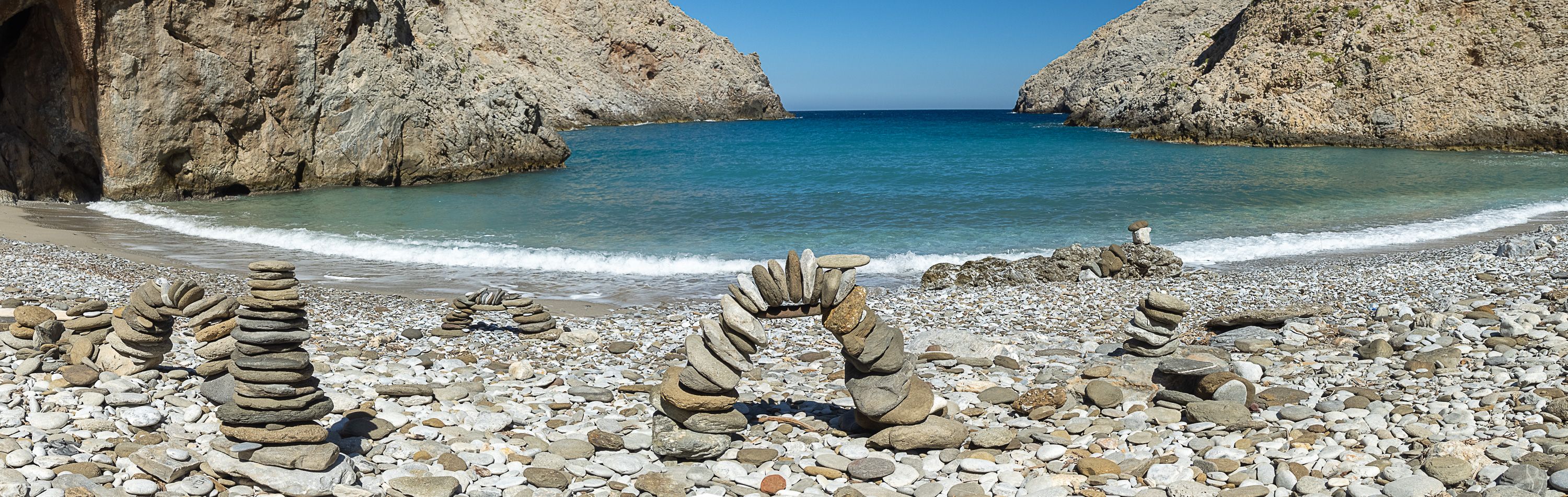 Mikri Vlichadha Bay auf Amorgos, Greece