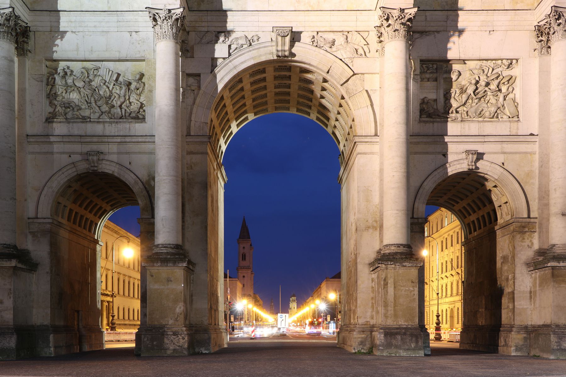 Munich Siegestor (Victory Gate), Germany
