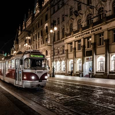 Old Tram in Prague, Czech Republic