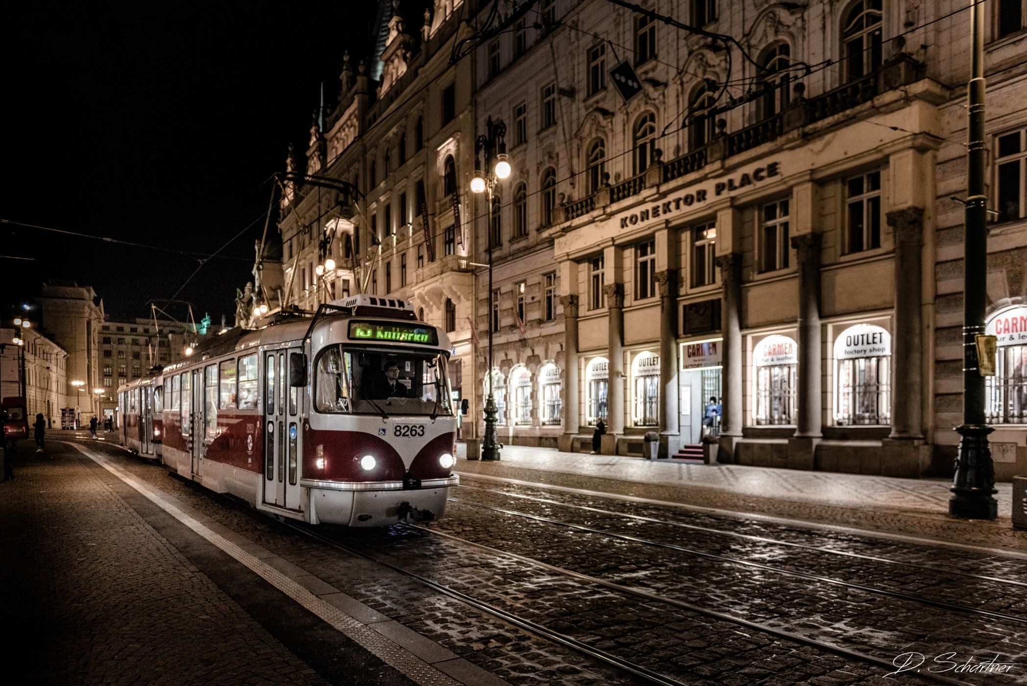 Old Tram in Prague, Czech Republic