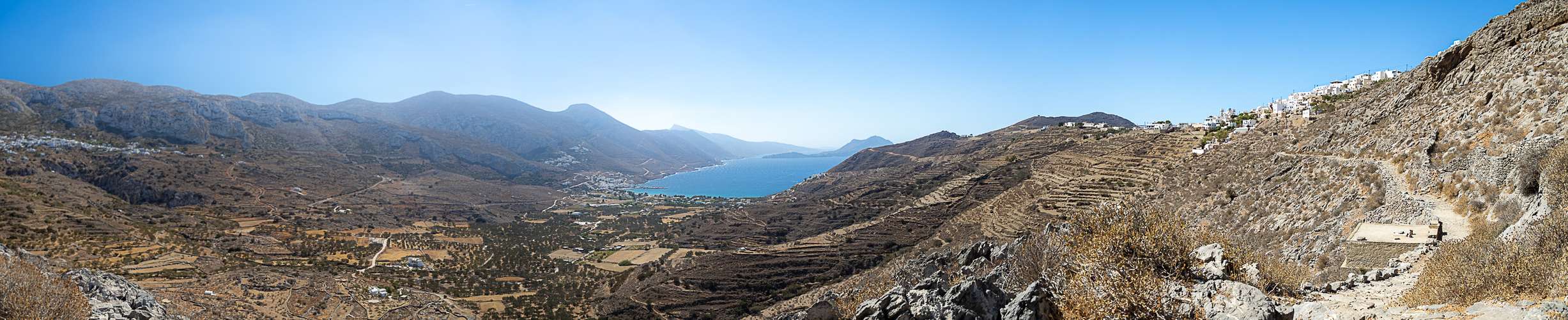 Panoramablick von einer Wanderung