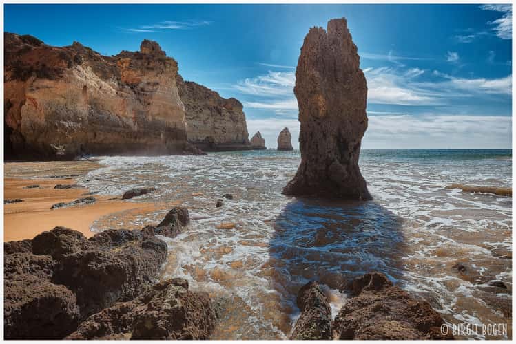 Praia dos Tres Irmaos, Alvor, Algarve, Portugal