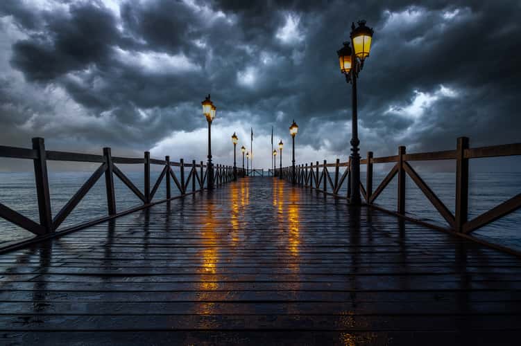 Rainy day on the 'Embarcadero'