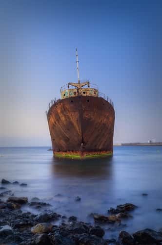 Telamon shipwreck, Arricife,Lanzarote,Spain