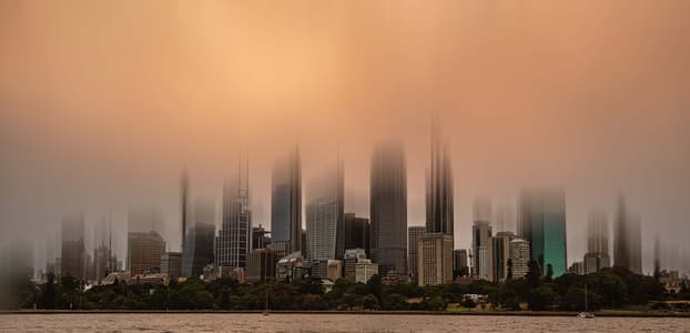Skyline Sydney afternoon sun, Sydney