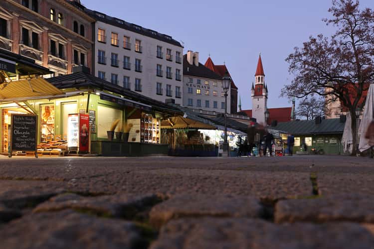 Stalls at the Viktualienmarkt