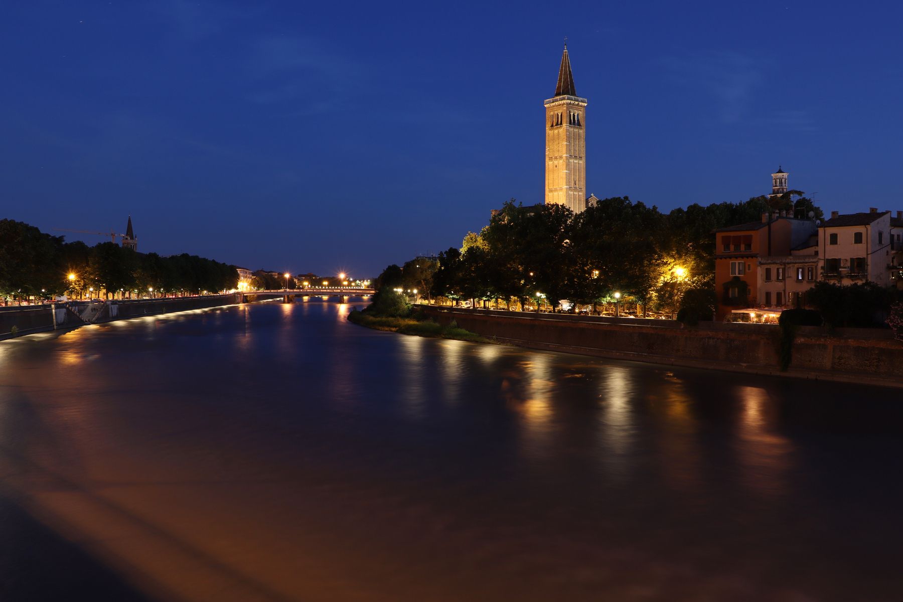 The Ponte Pietra Bridge sunrise Verona Italy, Italy