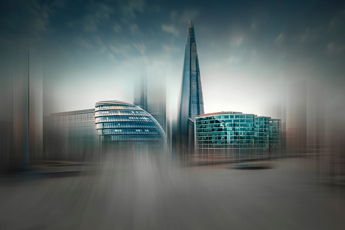 The Shard from the Tower Bridge, London, United Kingdom