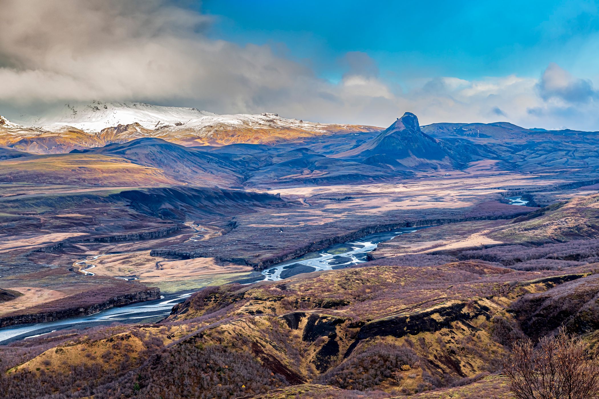 Thorsmörk and Valahnukur Island, Iceland