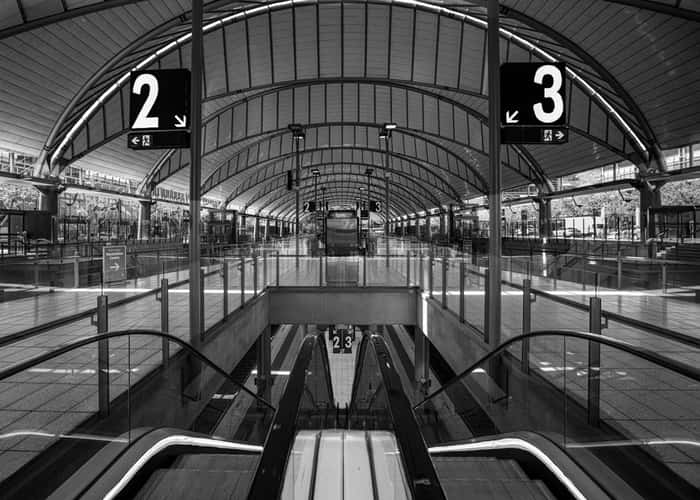 Train station Olympic Park, Homebush, Sydney, NSW