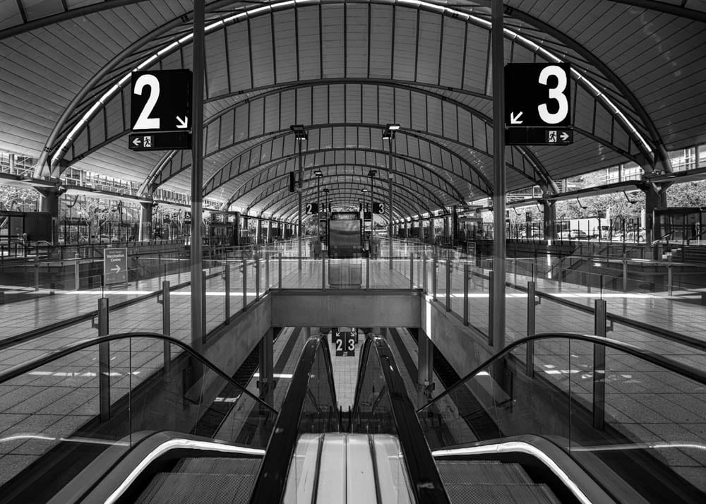Train station Olympic Park, Homebush, Sydney, NSW, Australia