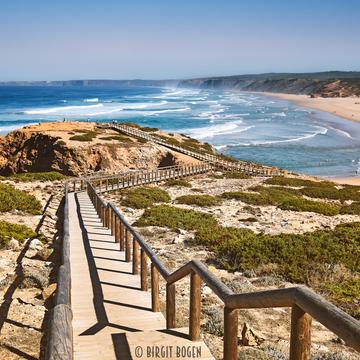 View over Praia da Bordeira, Portugal