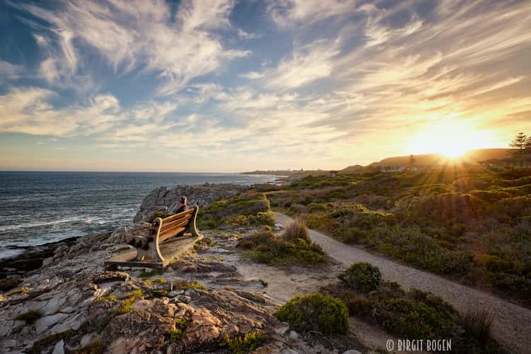 View towards Hermanus from Cliff Path, South Africa