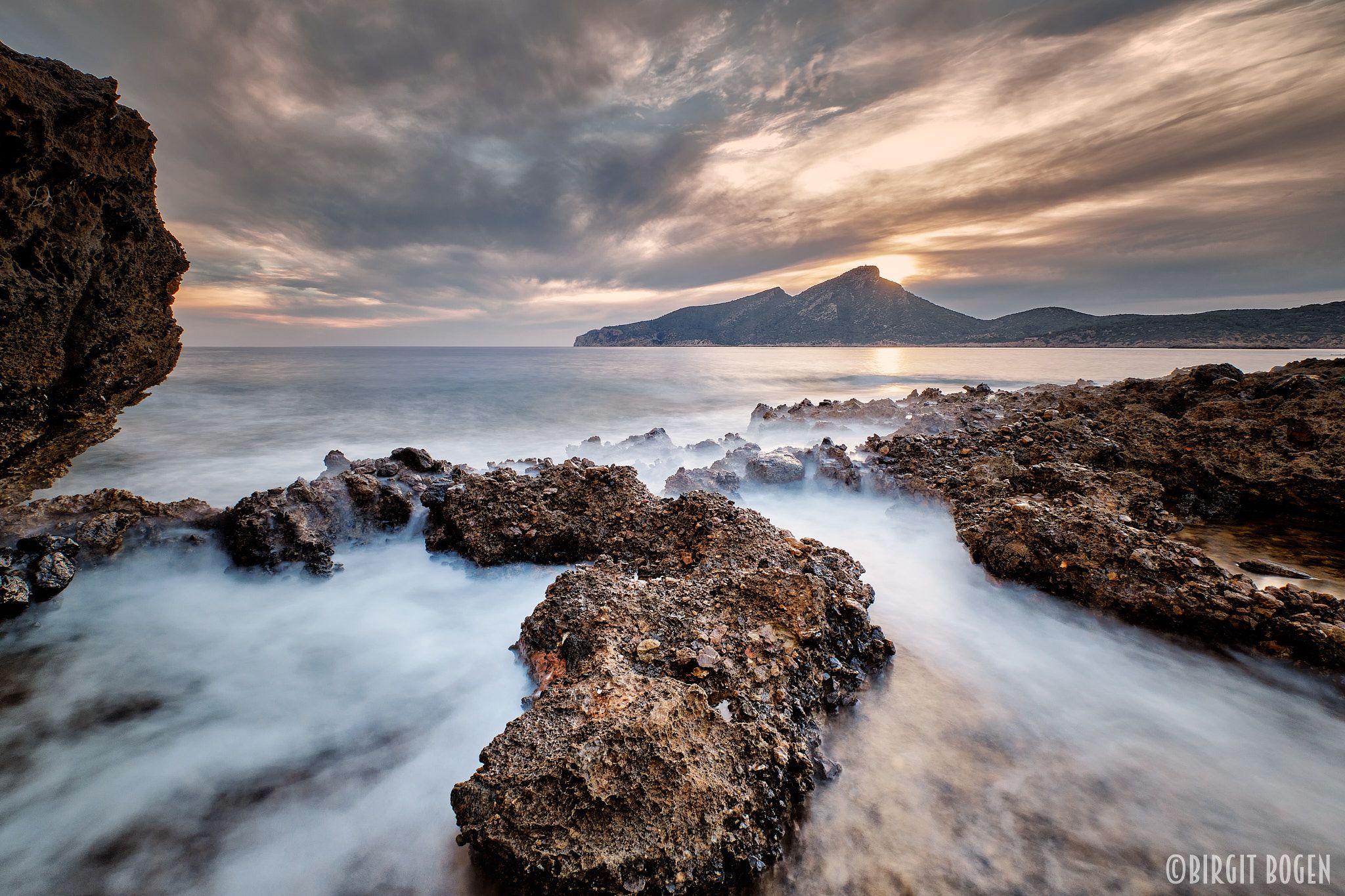 View towards Isla Dragonera, Mallorca, Spain