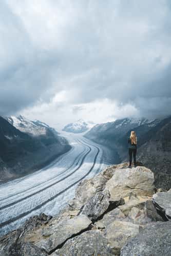 Aletsch glacier from Eggishorn