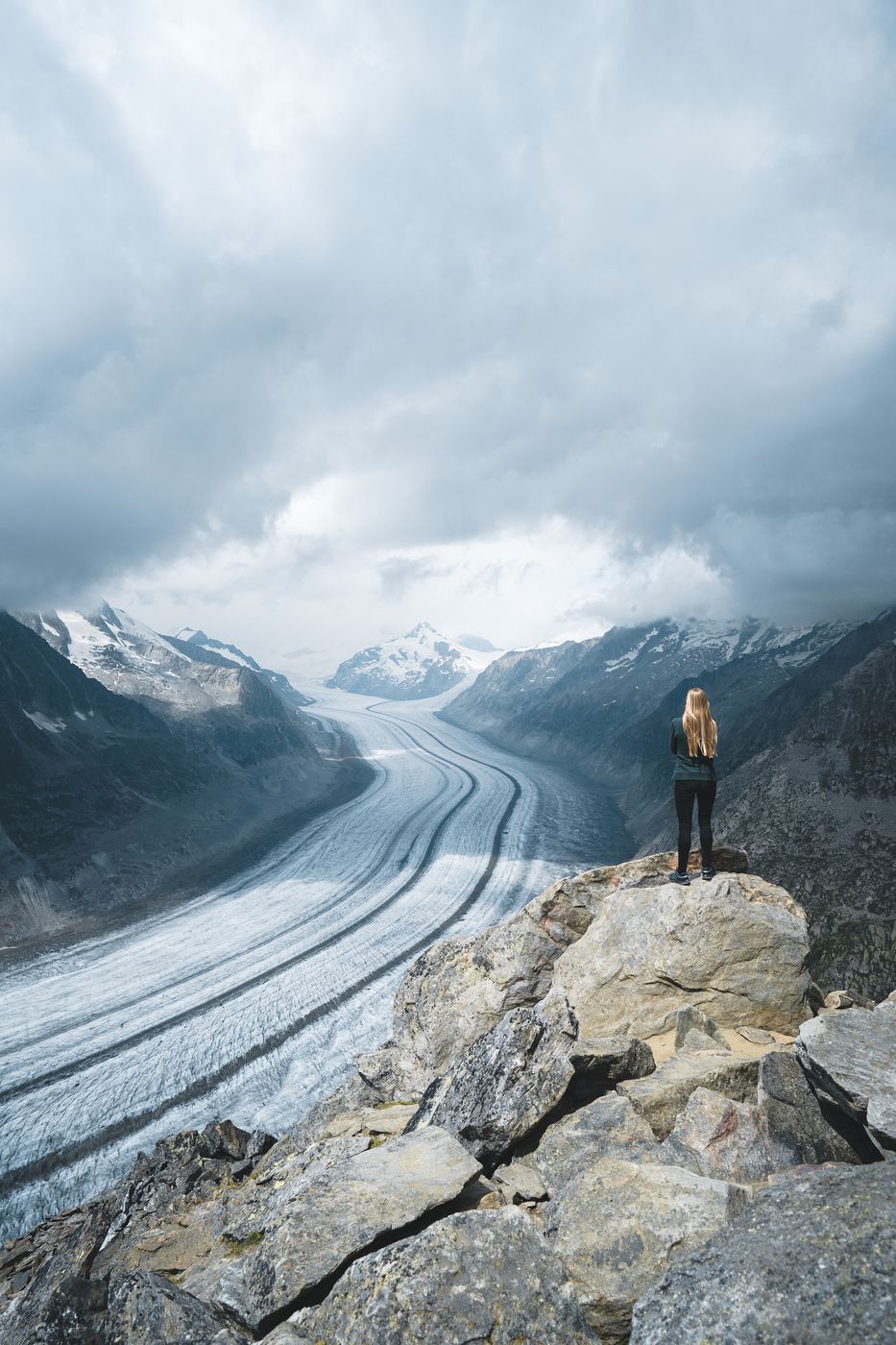 Aletsch glacier from Eggishorn, Switzerland