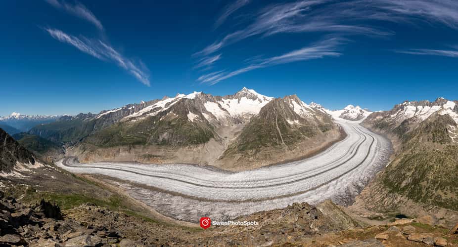 Aletsch glacier from Eggishorn