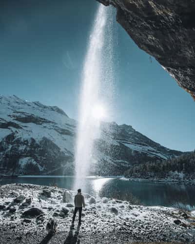 Bärglifall, Oeschinensee