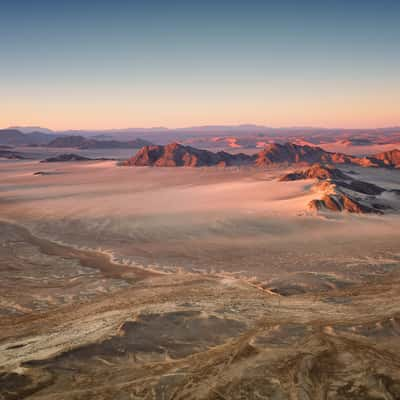 Balloon flight over Sossusvlei, Namib, Namibia