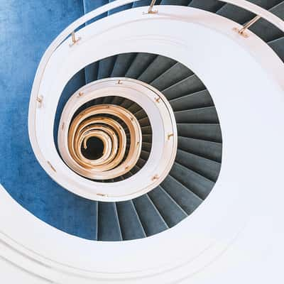 Staircase of Hotel Bristol Berlin, Germany