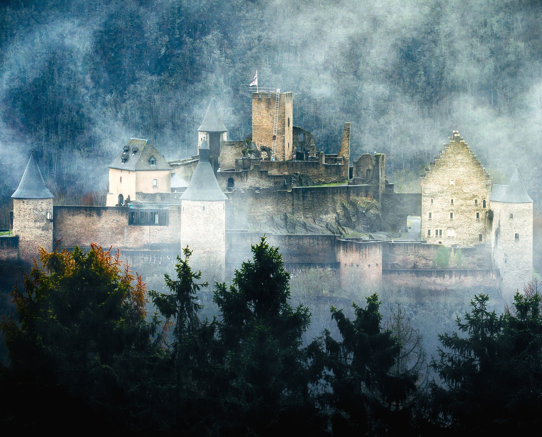 Castle Bourscheid, Luxembourg