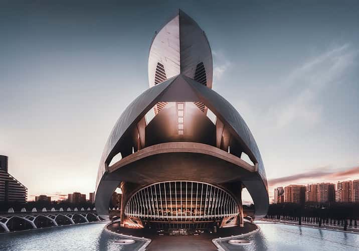 Palace of Arts, front view, Valencia