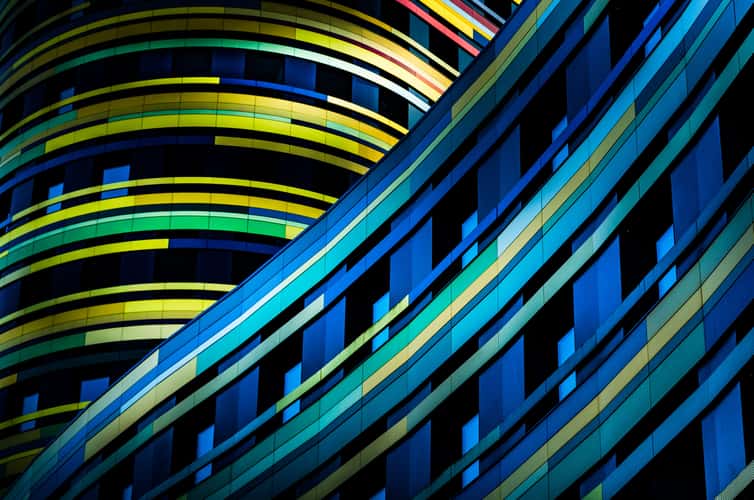 Colorful office building, Hamburg