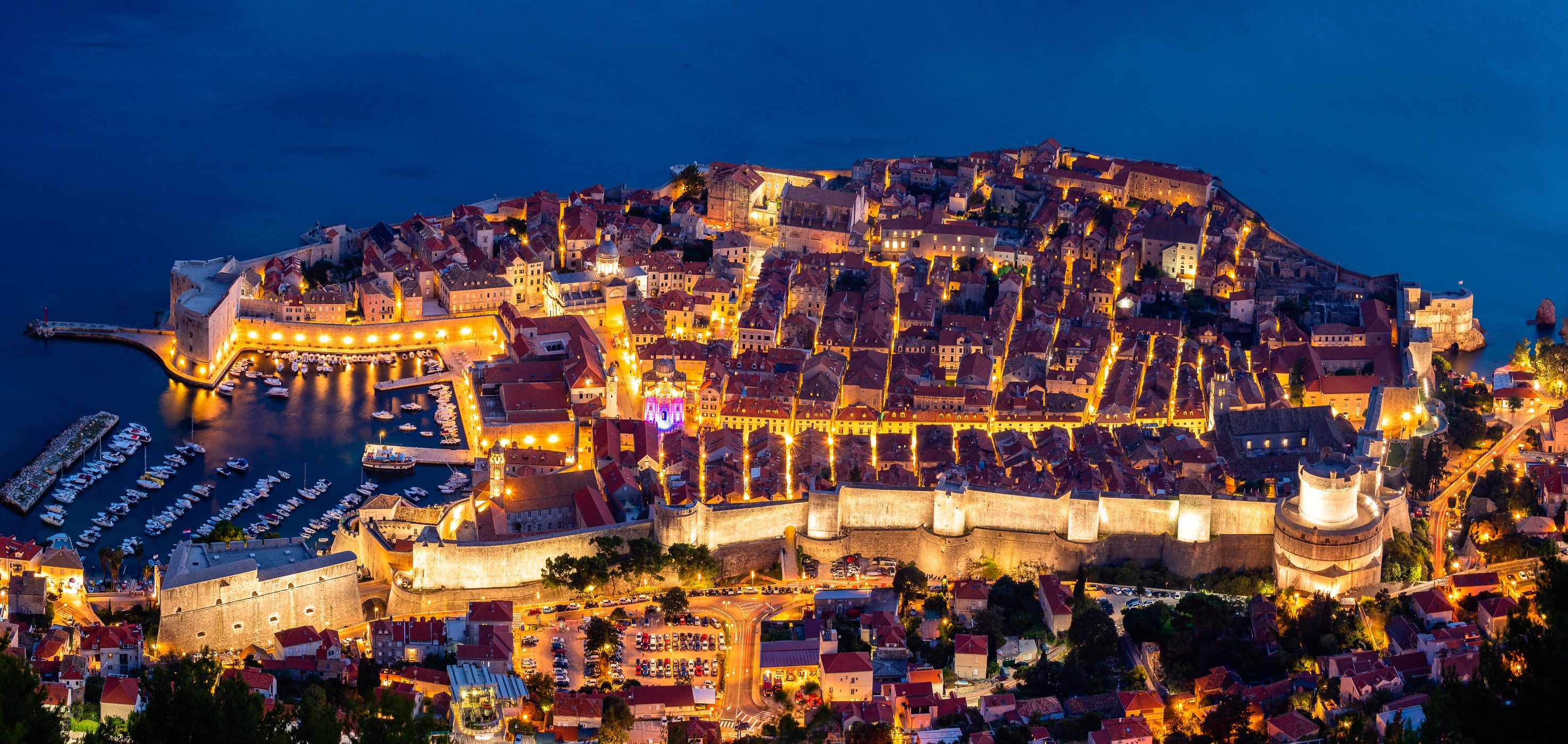 Dubrovnik view from Mount Srđ, Croatia