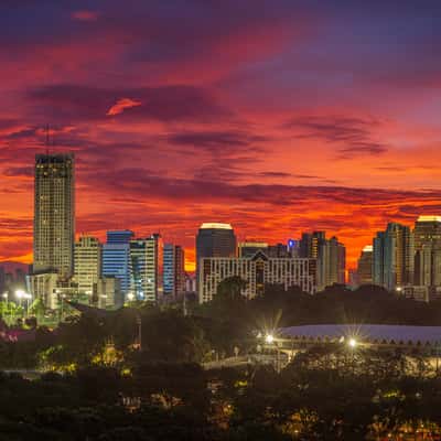 Jakarta sunset view, Indonesia