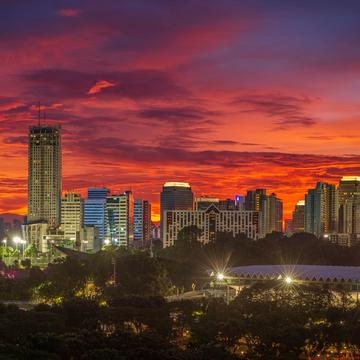 Jakarta sunset view, Indonesia