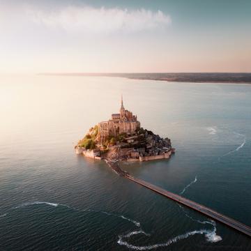 Mont Saint-Michel [drone], France