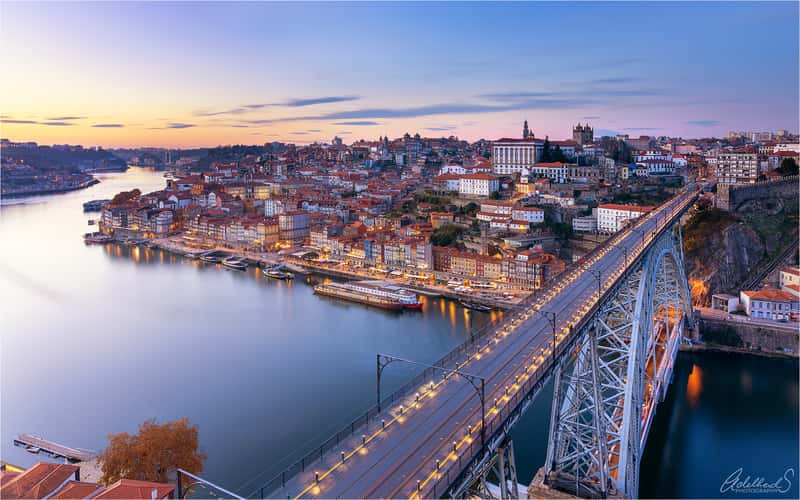 View onto Porto from the Ponte Luís I