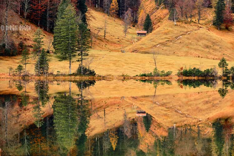 Reflexion at Ferchensee, Bavaria
