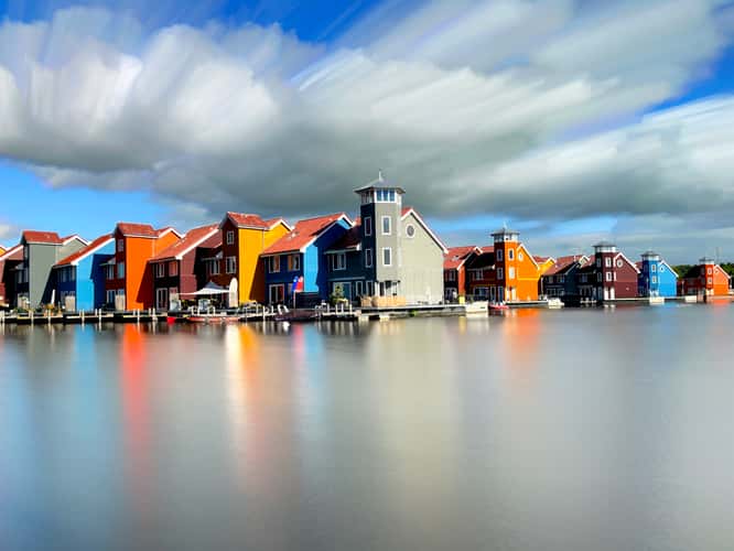 Colourful houses at Reitdiephaven