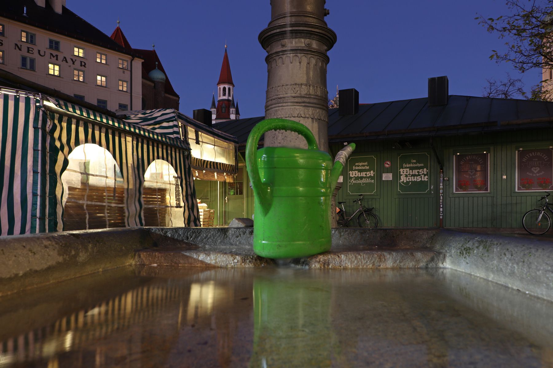 Stalls at the Viktualienmarkt, Germany