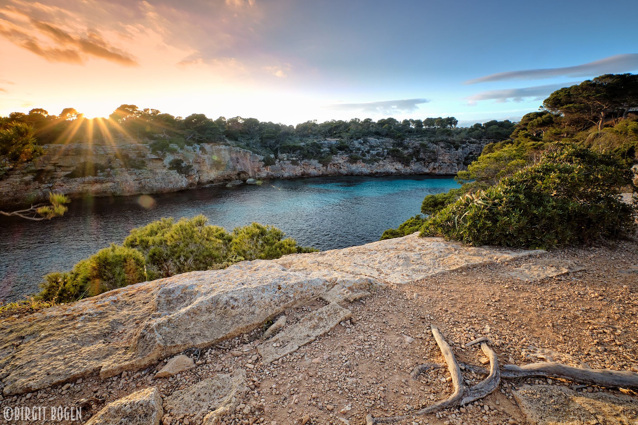 Sunsest at Cala Pi, Spain