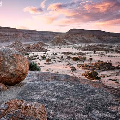 Sunset near Fish River Canyon, Namibia