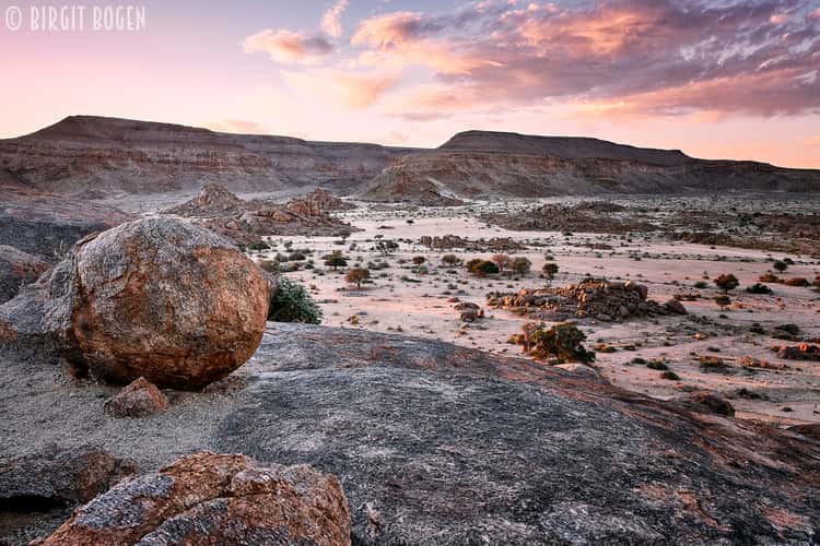 Sunset near Fish River Canyon