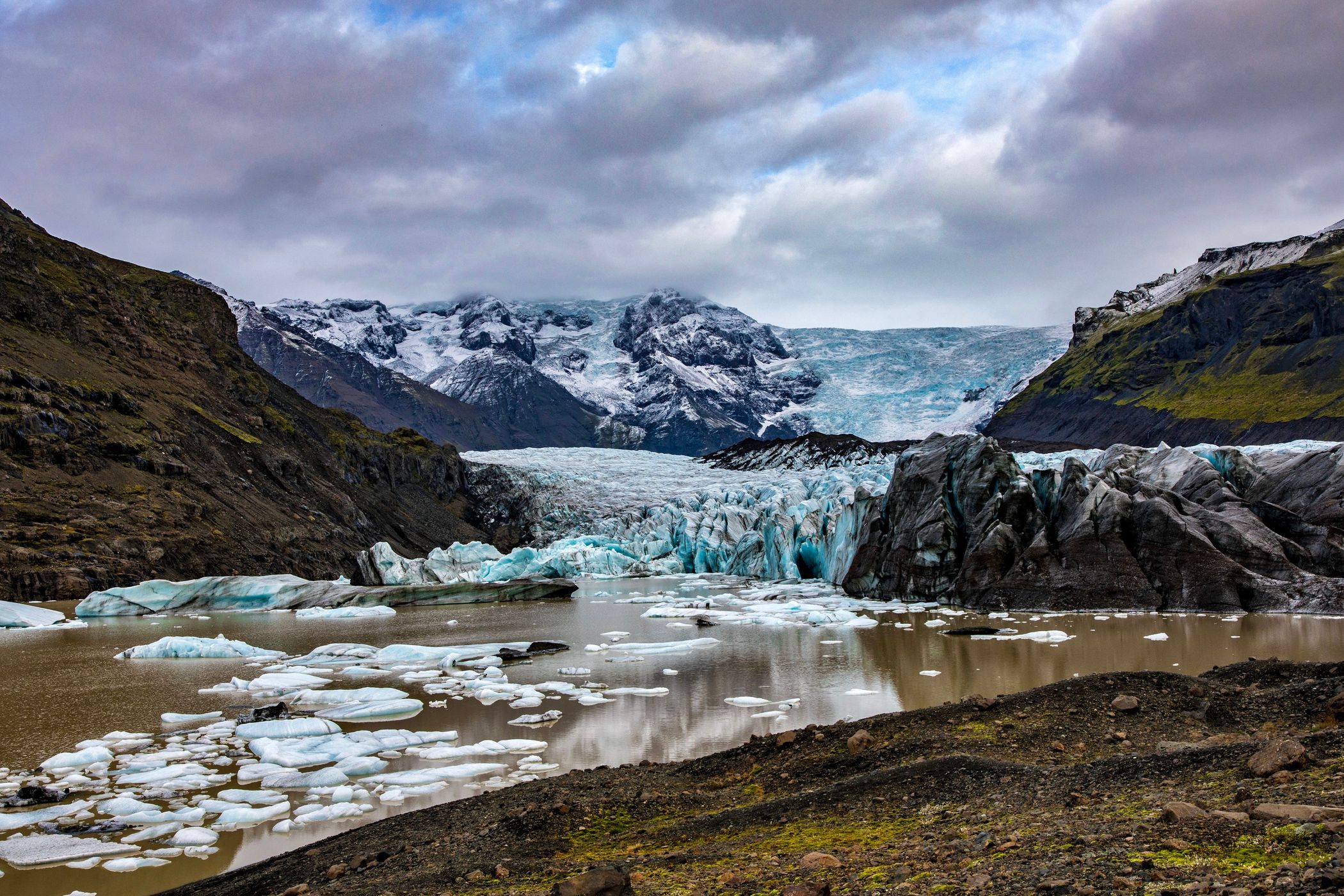 Svínafellsjökull Glacier Lagoon, Iceland