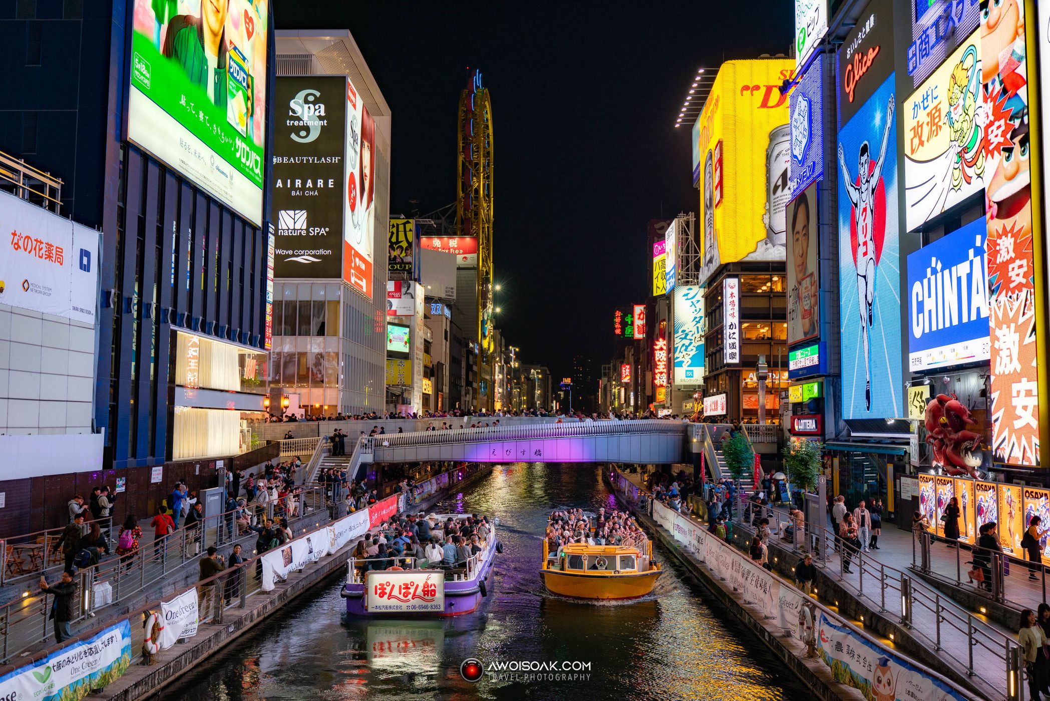 The neon signs of Dōtonbori, Japan