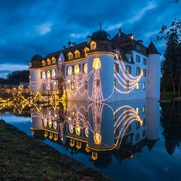 Wasserschloss Bottmingen (Christmas Time), Switzerland