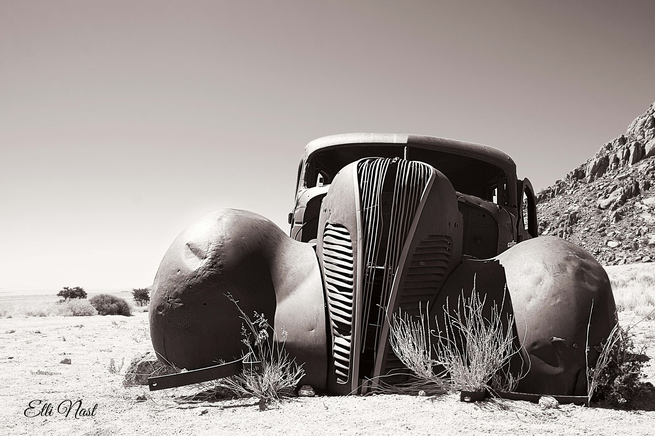 Wrack an der Geisterschlucht, Namibia