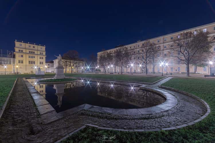 a hidden place with fountain in turin
