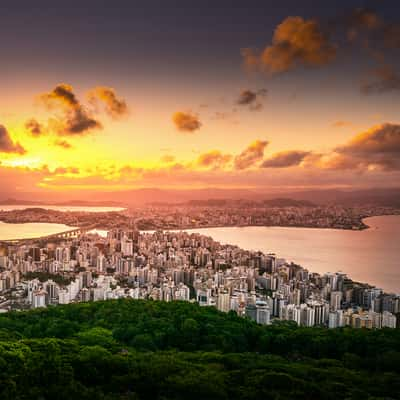 A sunset over Santa Catarina, Brazil, Brazil