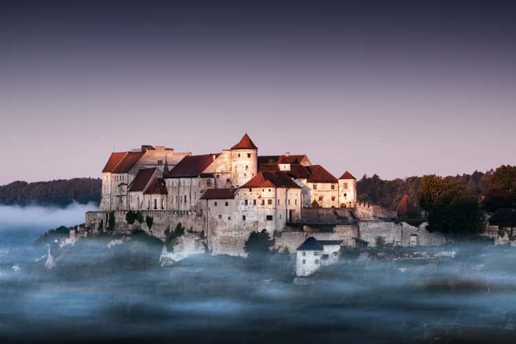Altstadt & Burg von Burghausen (worlds longest castle) from Austrian viewpoint