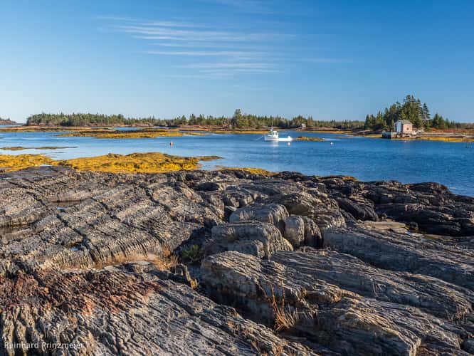Blue Rocks sun and sunrise, Lunenburg, Nova Scotia