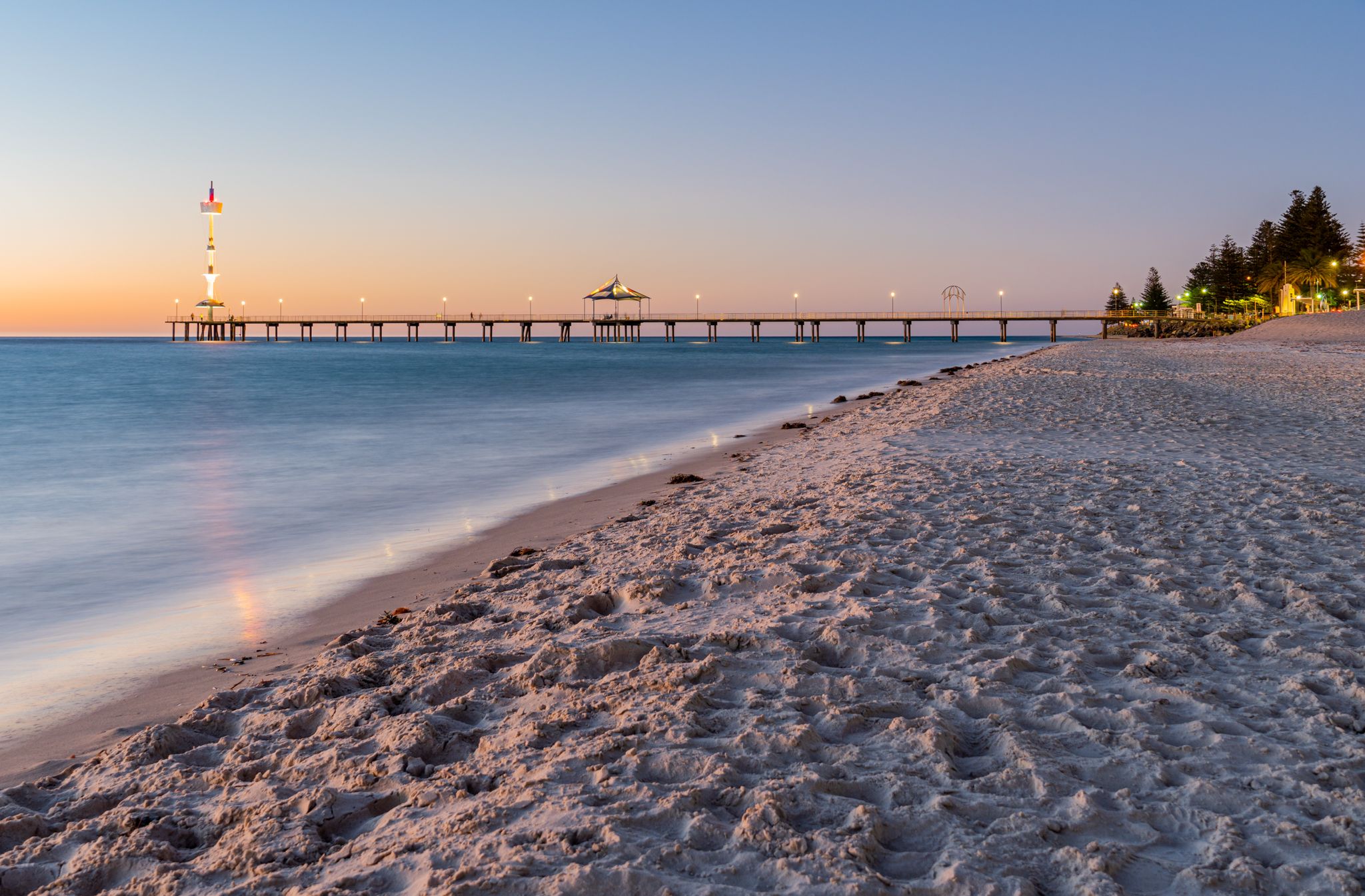 View of the Brighton Jetty, Adelaide, Australia